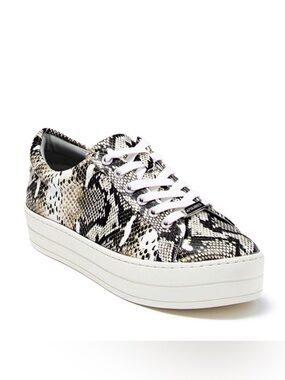 JSlides Platform SnakeSkin Print Sneaker